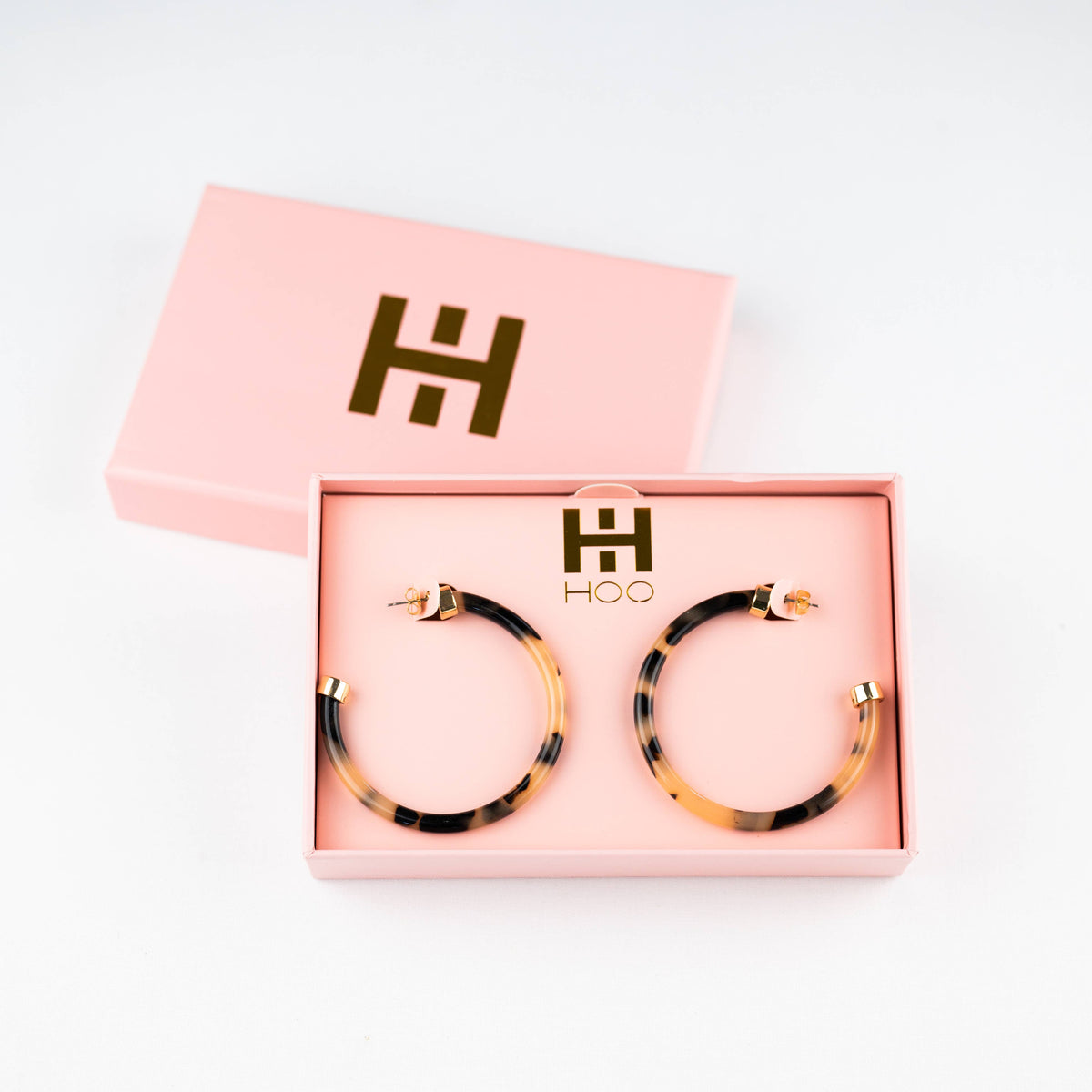 Hoo Hoops: Tortoise Shell Acrylic Hoop Earrings