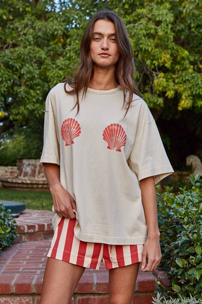 L9518 | Woven Cotton Polyester Striped Shorts