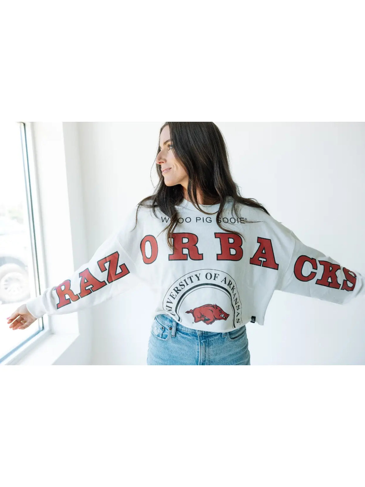 Arkansas Cropped Long sleeve - White