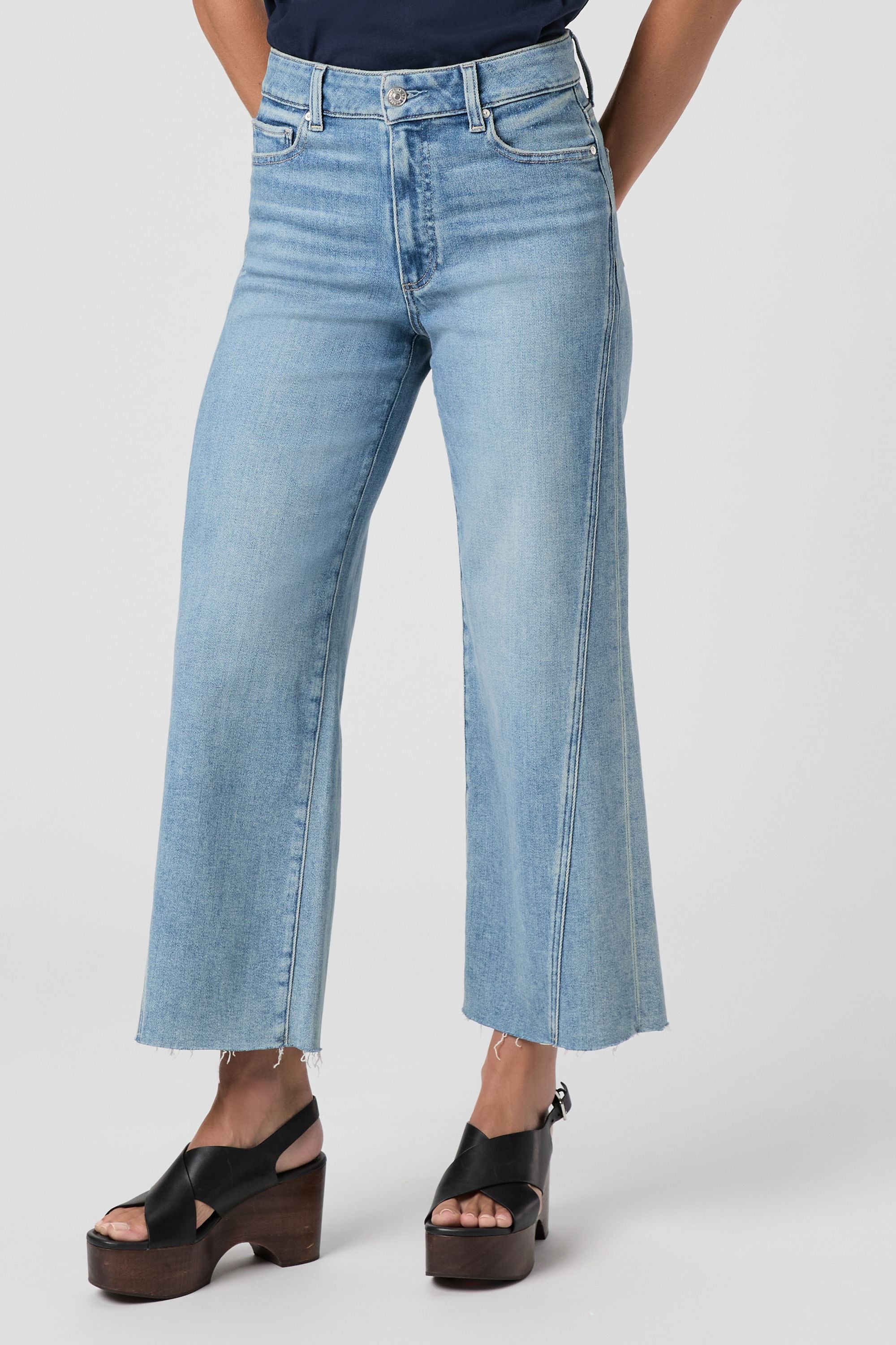 Anessa W/ Twisted Outseam Panel + Raw Hem - Explorer