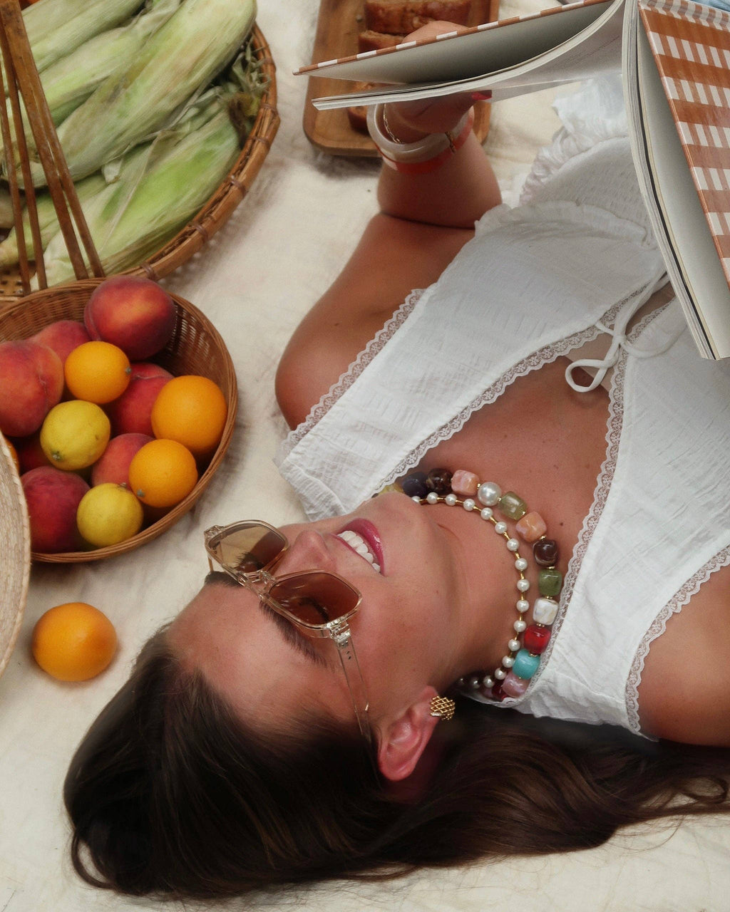 Brooke Beaded Necklace : Hypoallergenic and Water Resistant