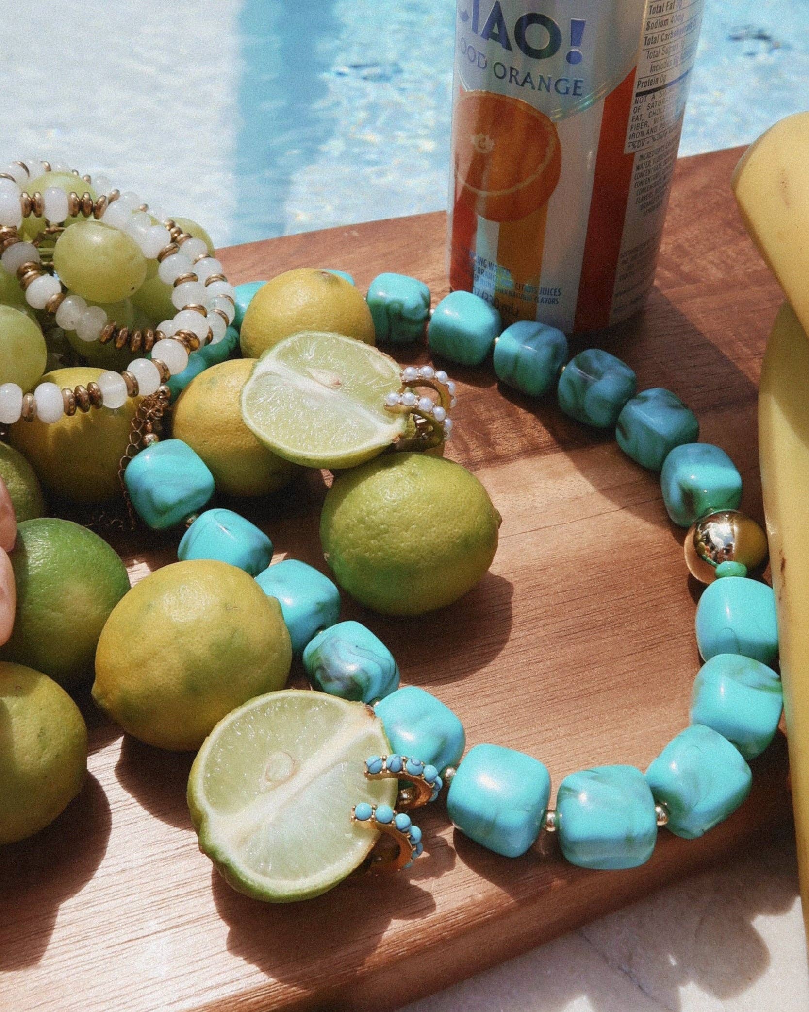 Brooke Beaded Necklace : Hypoallergenic and Water Resistant