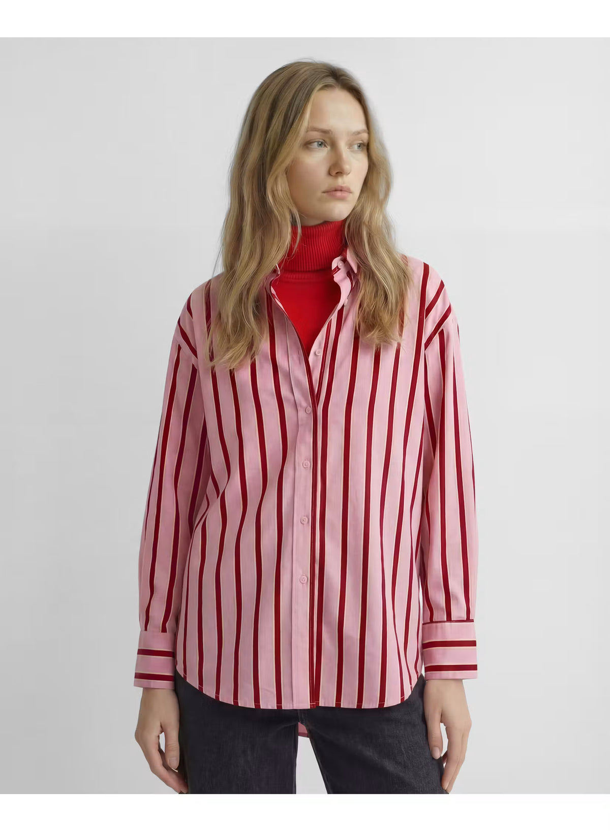 Semeru Striped Shirt - Striped Pink