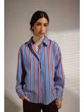 Semeru Striped Shirt - Striped Pink