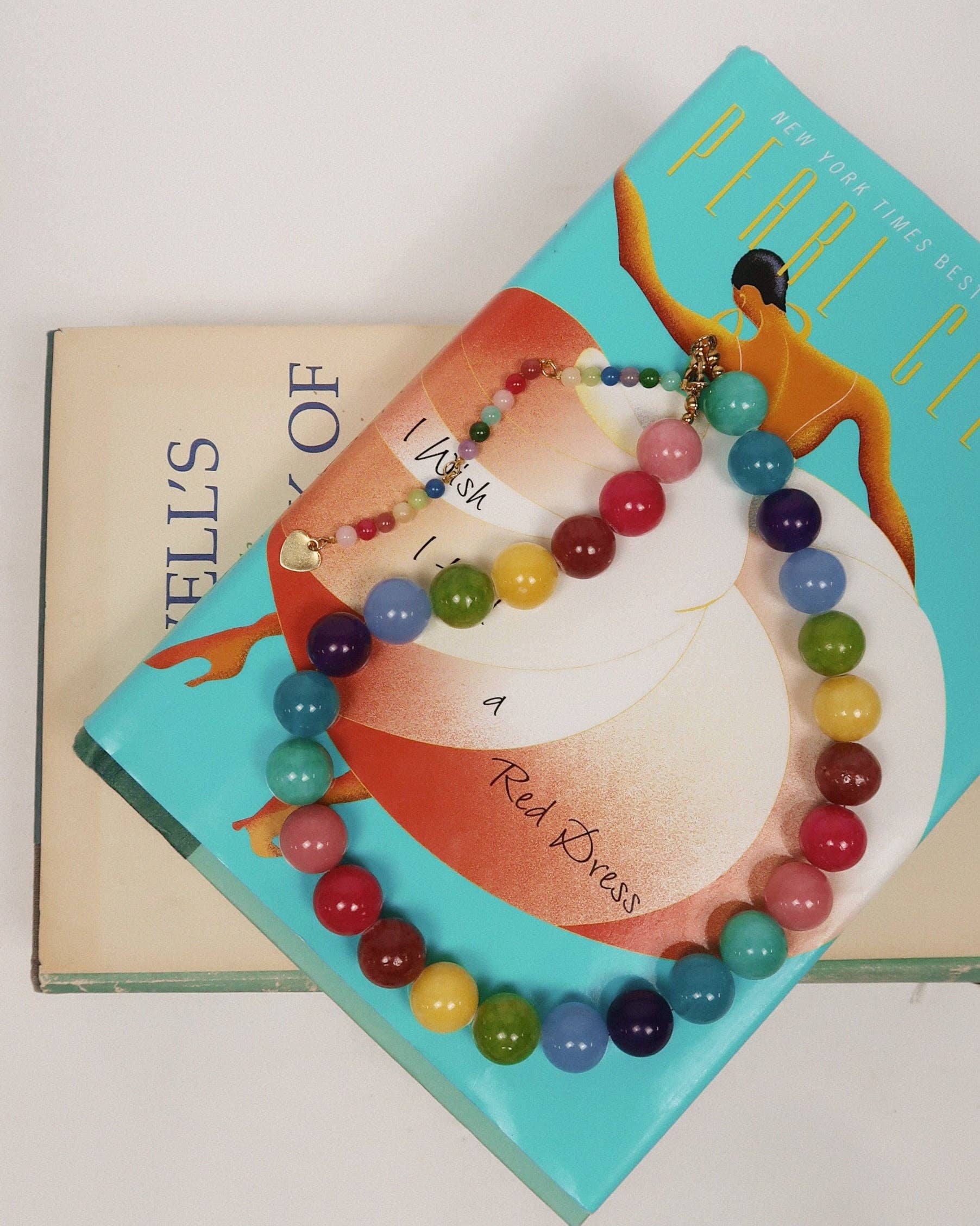 Riley Rainbow Beaded Necklace : Hypoallergenic and Water Resistant