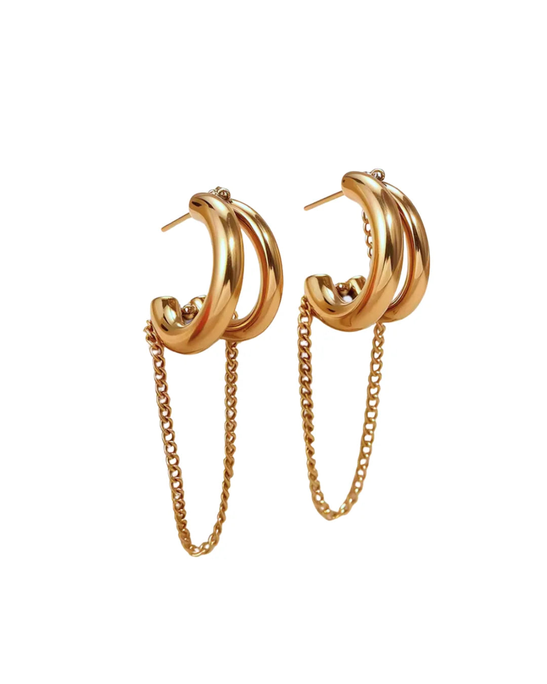 Jackpot Jewelry: Drue Chain Hoop