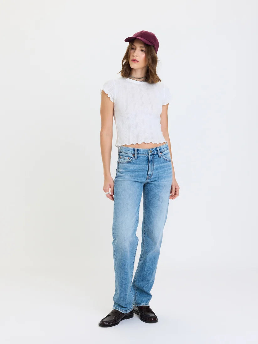 Rebel Mid Rise Slim Straight - On Repeat