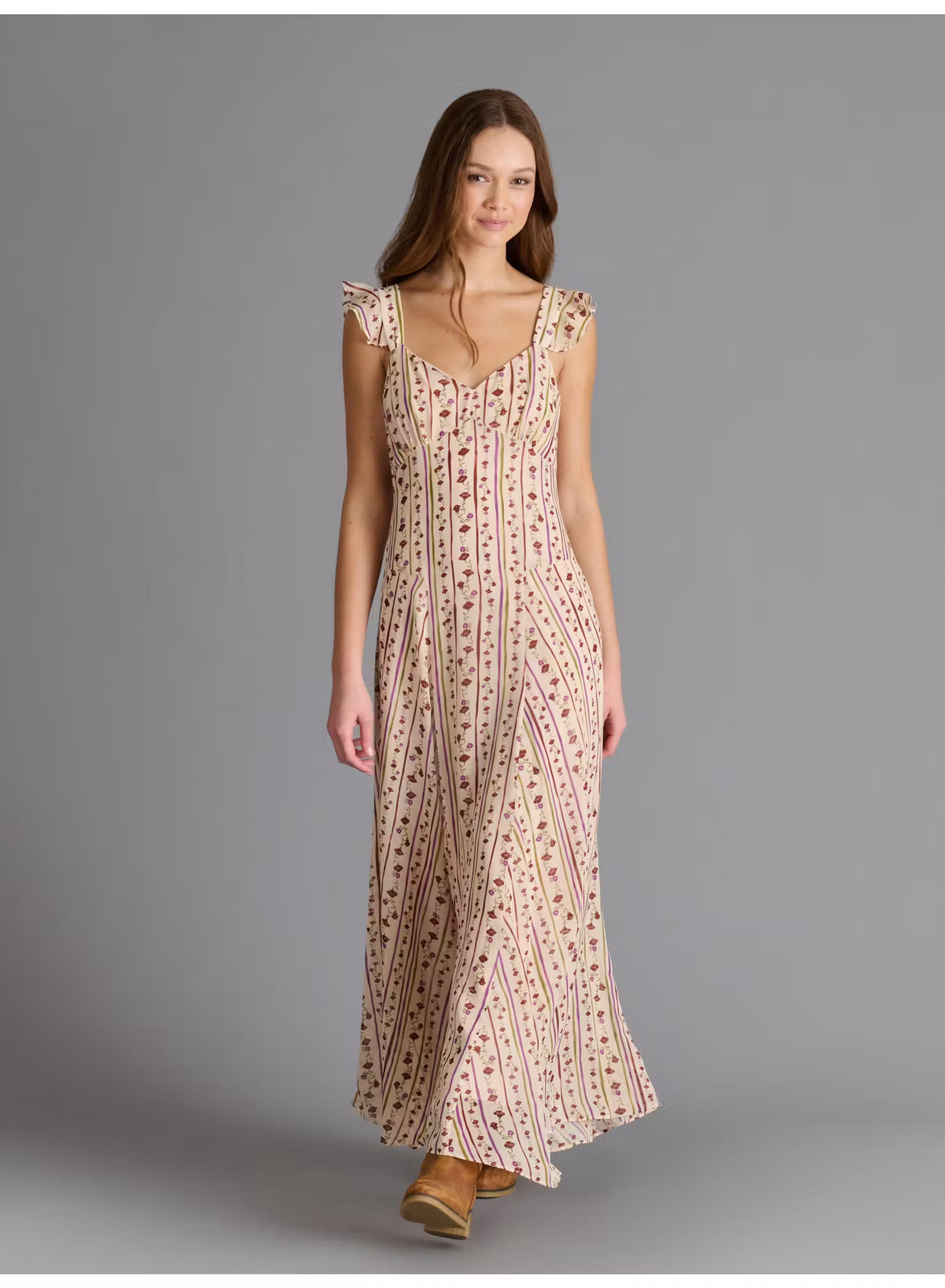 Estela Dress - Ivory Stripe