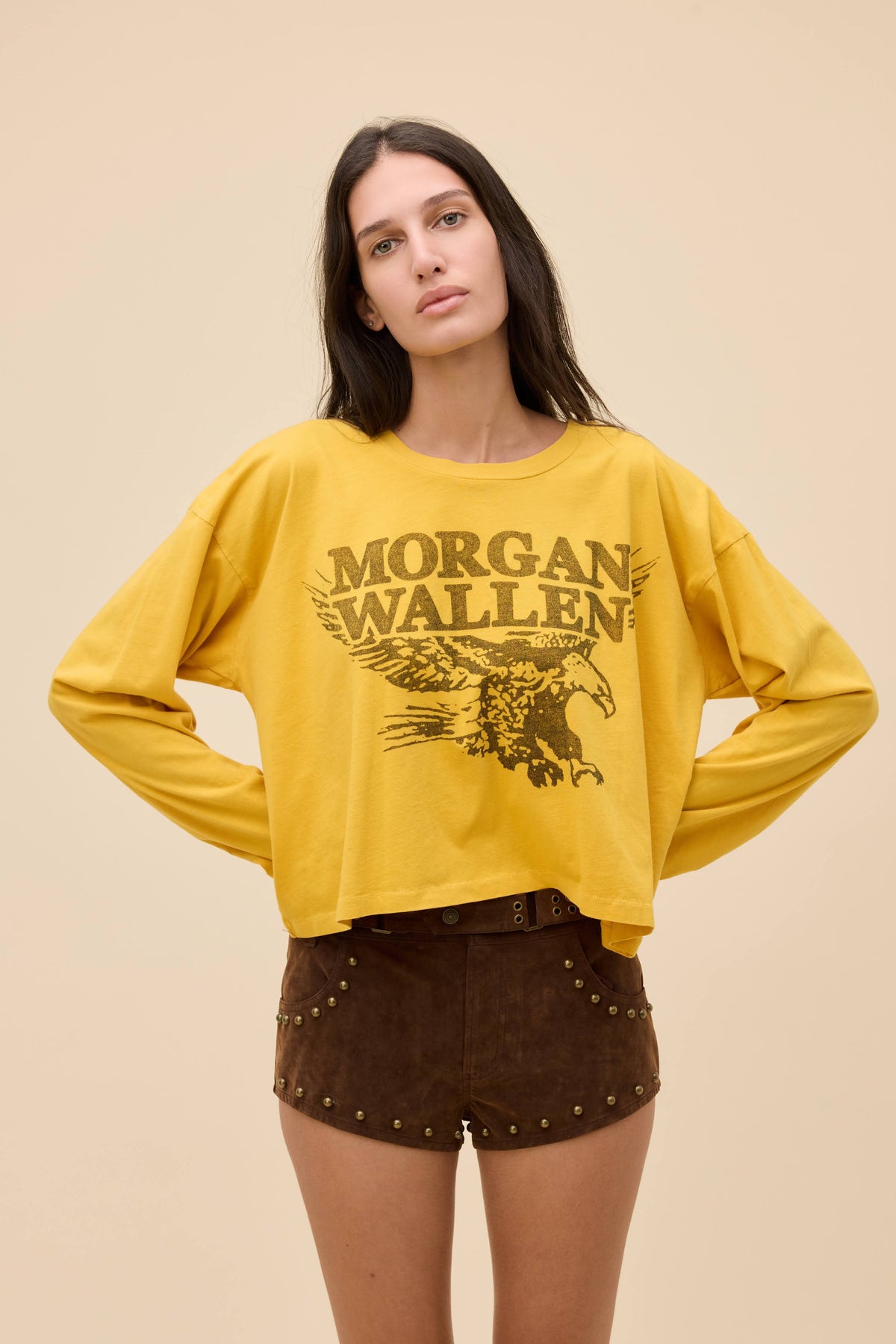 Morgan Wallen Eagle Meet & Greet Long Sleeve - Yellow Honey