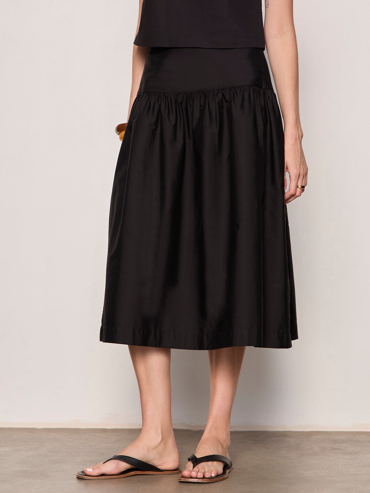 Matter Of Time Poplin Skirt