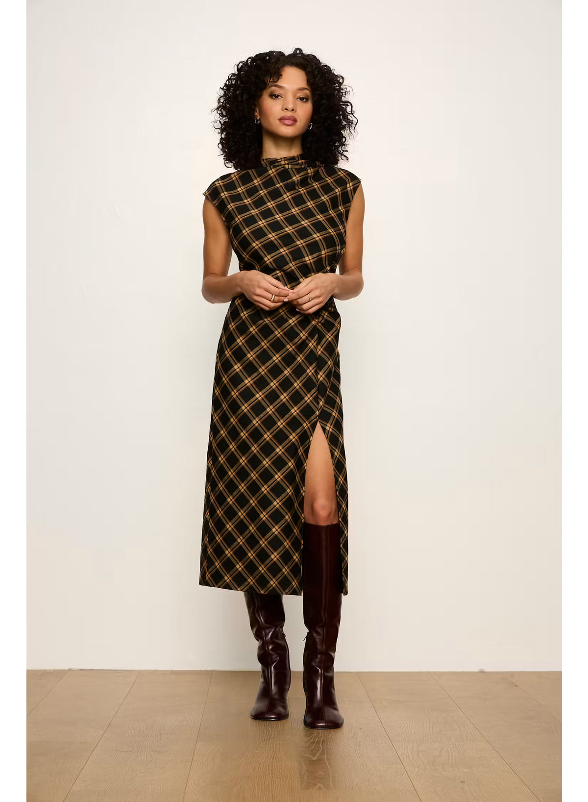 Autumn Edit Dress - Autumn Goldie Plaid