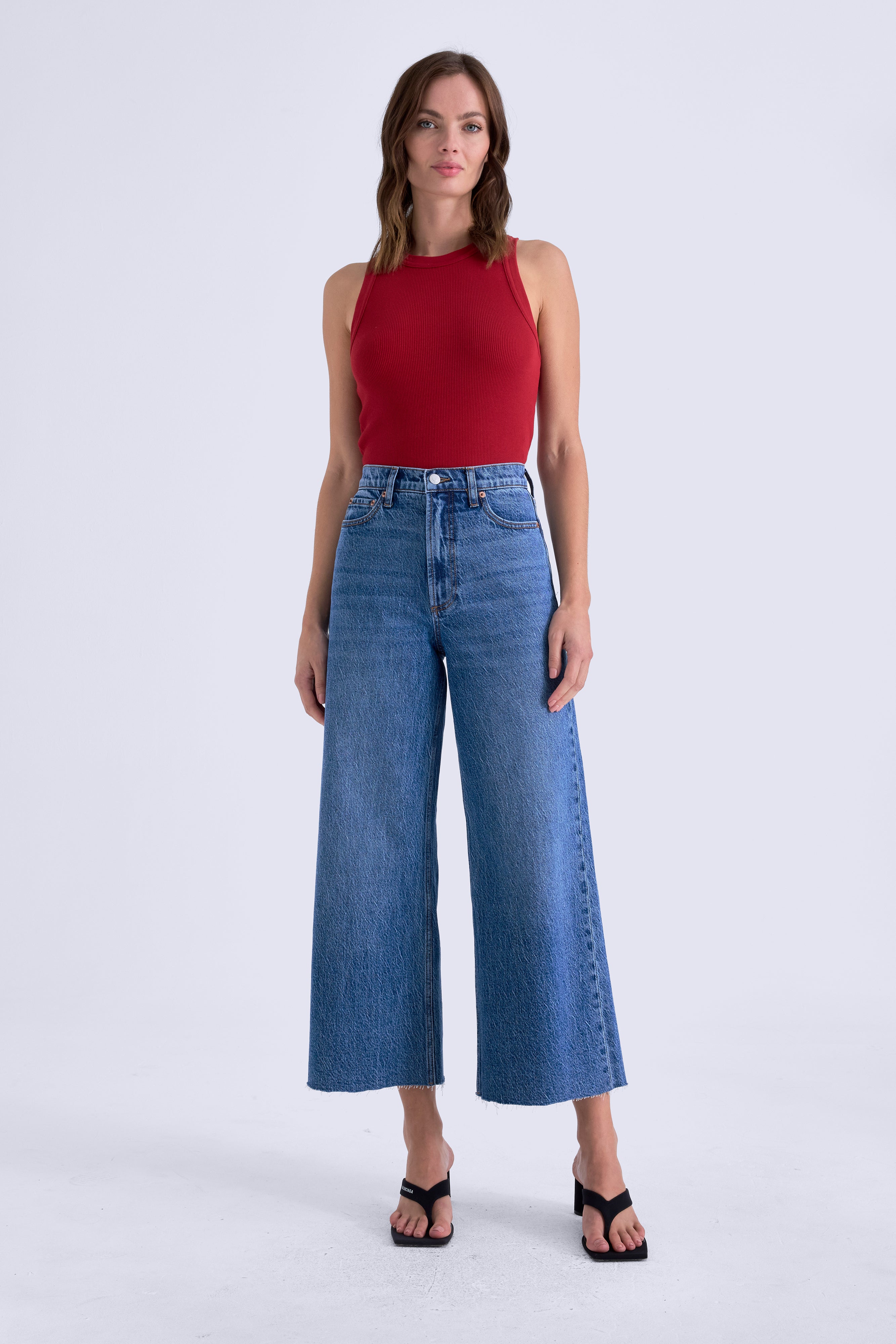Lana Crop High Rise Ultra Wide Leg