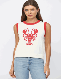 Sleeveless Knit Sweater Top