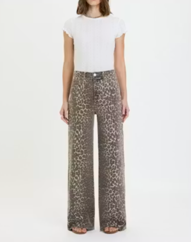 Far Out High Rise Wide Leg - Cool Cat