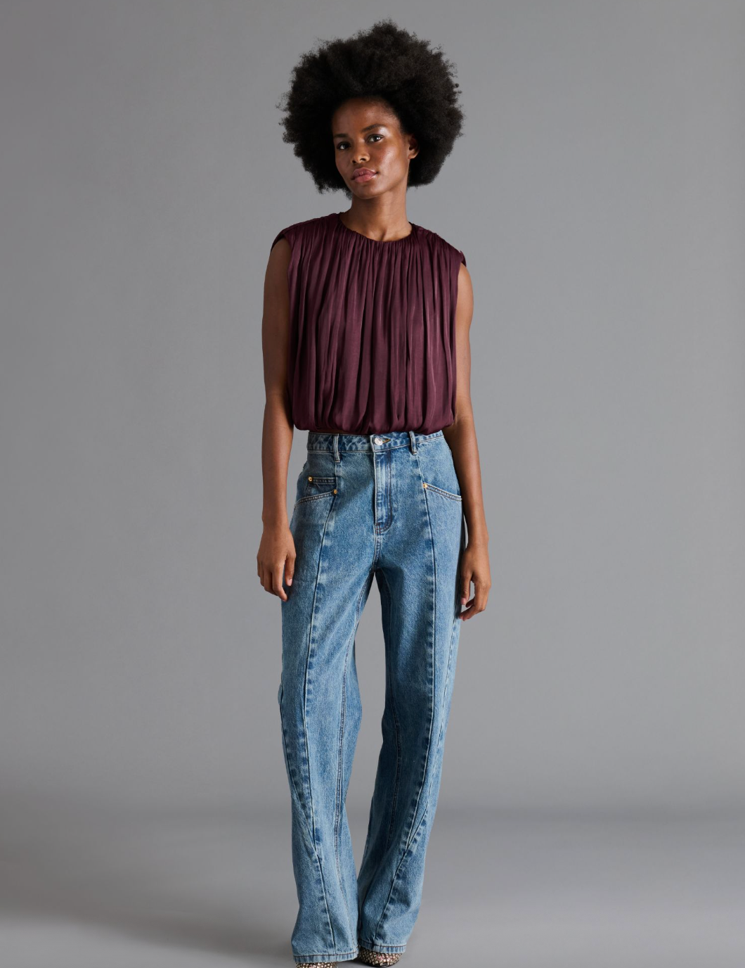 Milana Top - Purple Wine