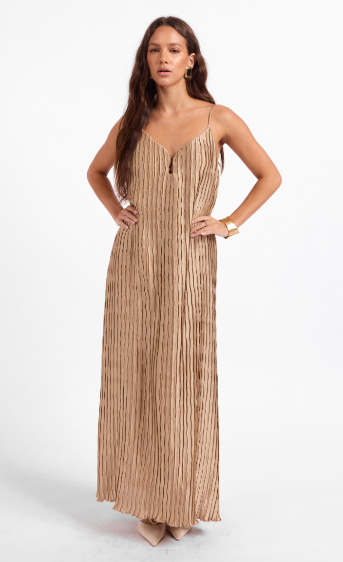 City Daze Slip Dress - Taupe