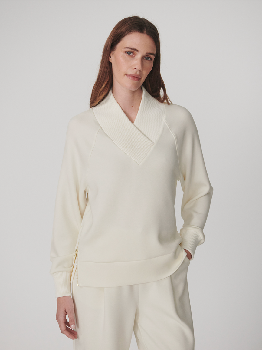Varley: Macie Zip Hem Sweat