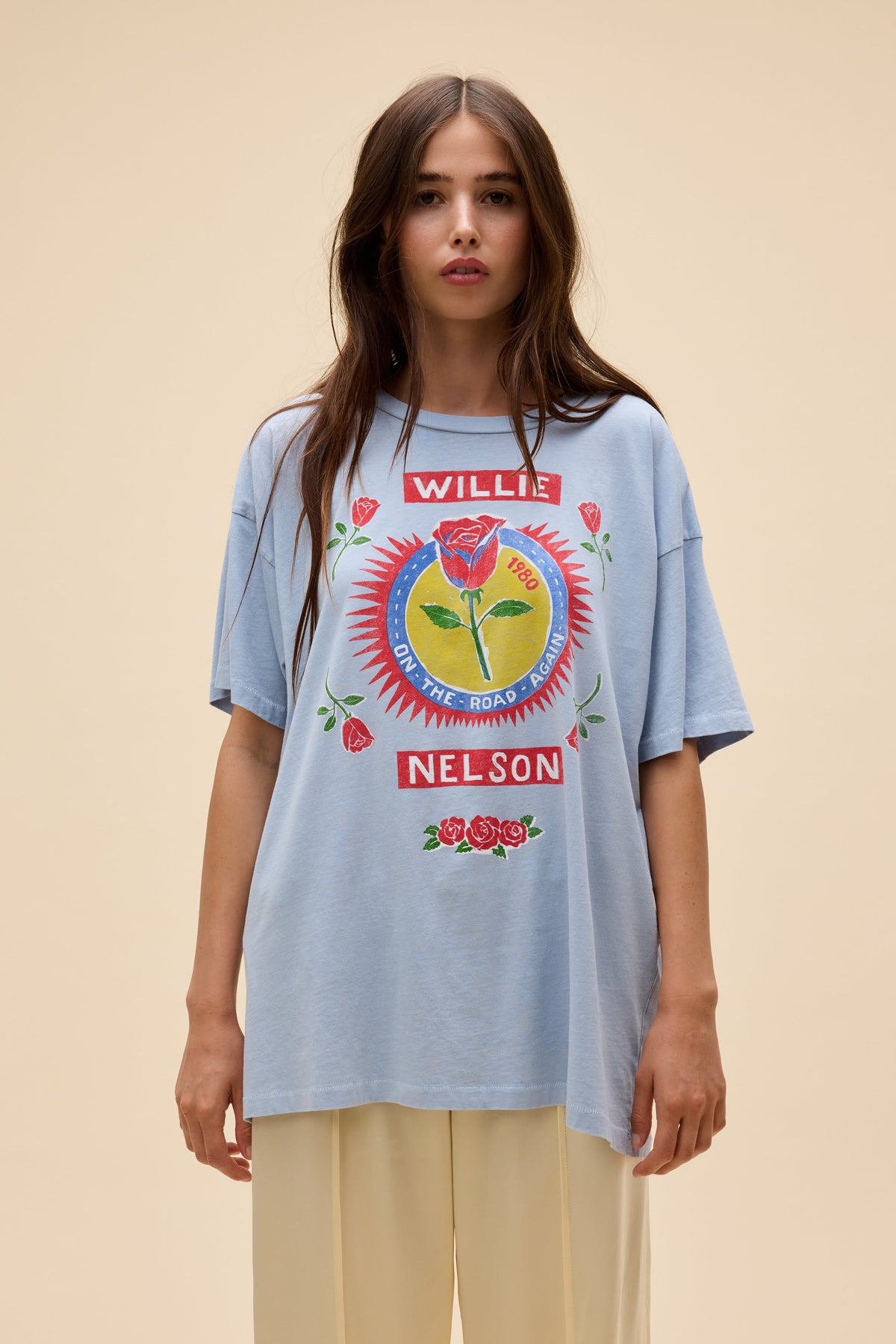 Willie Nelson Rose Label Merch Tee