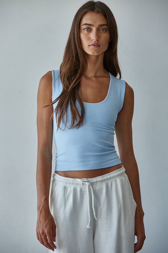 S1187N | Double Layered Seamless Top