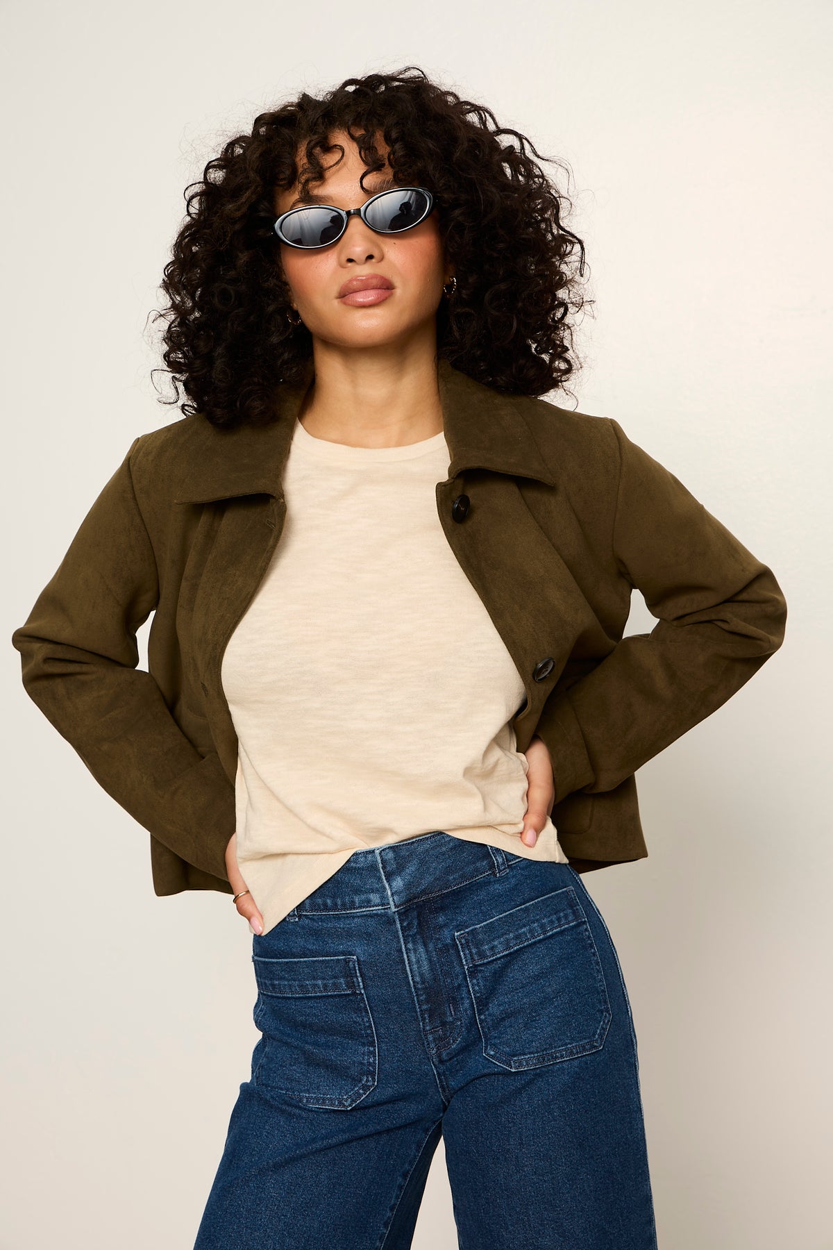 Avid Suede Jacket - Light Kalamata