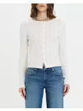 Stargazer Pointelle Cardigan - Cloud Dancer
