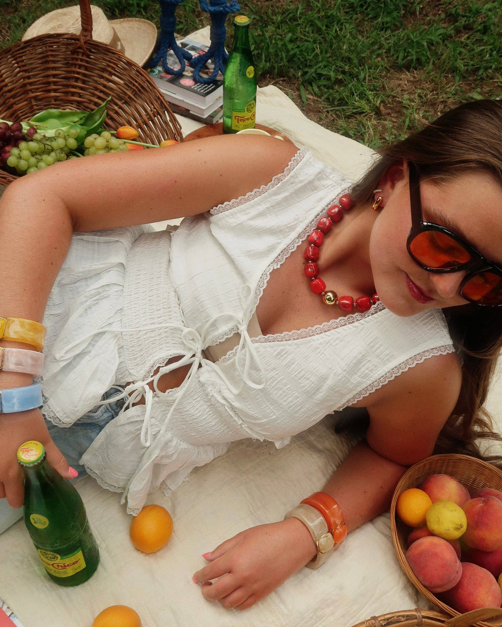 Brooke Beaded Necklace : Hypoallergenic and Water Resistant