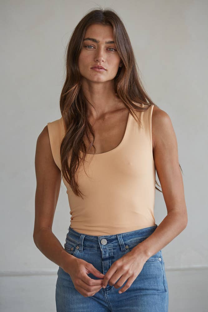 S1187N | Double Layered Seamless Top