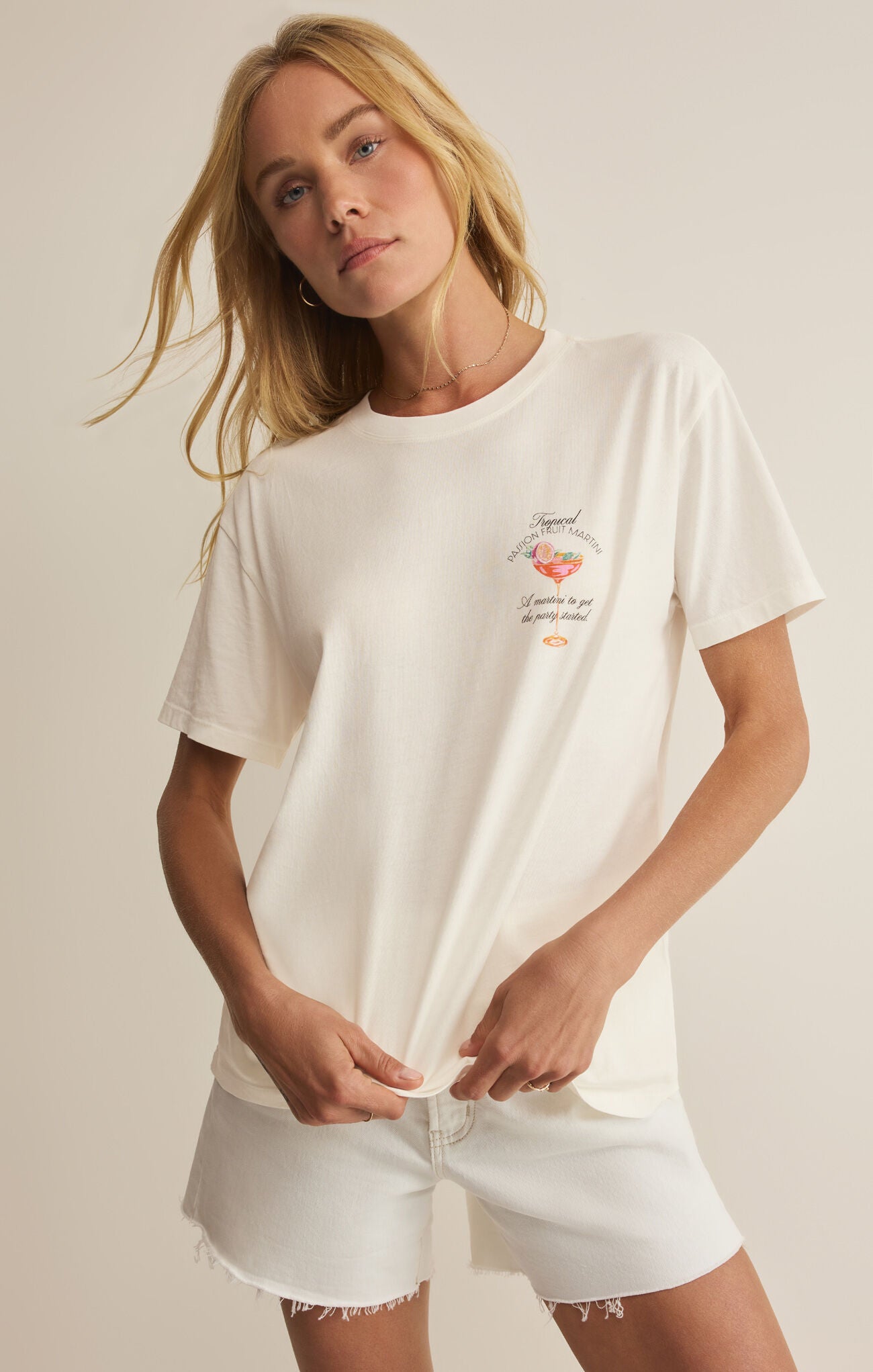 Passion Boyfriend Tee - Sea Salt