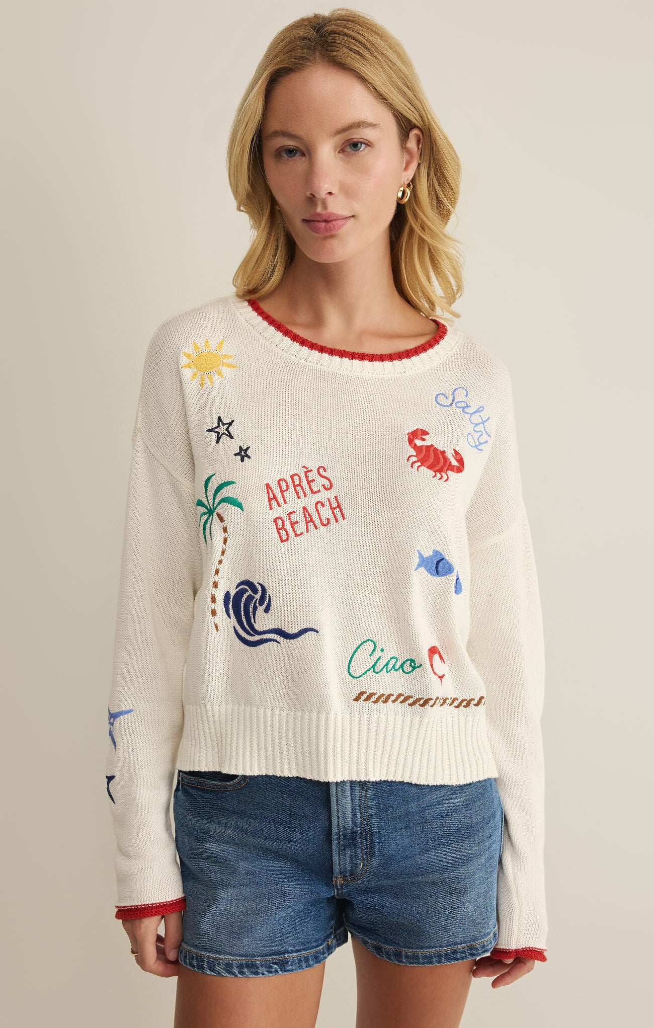SEAS THE DAY SIENNA SWEATER - MULTI