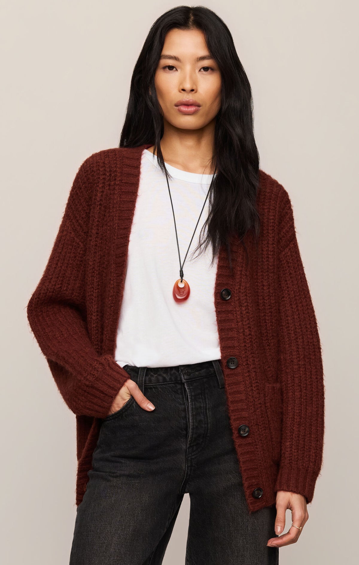 Whitmore Cardigan - Velvet Rouge